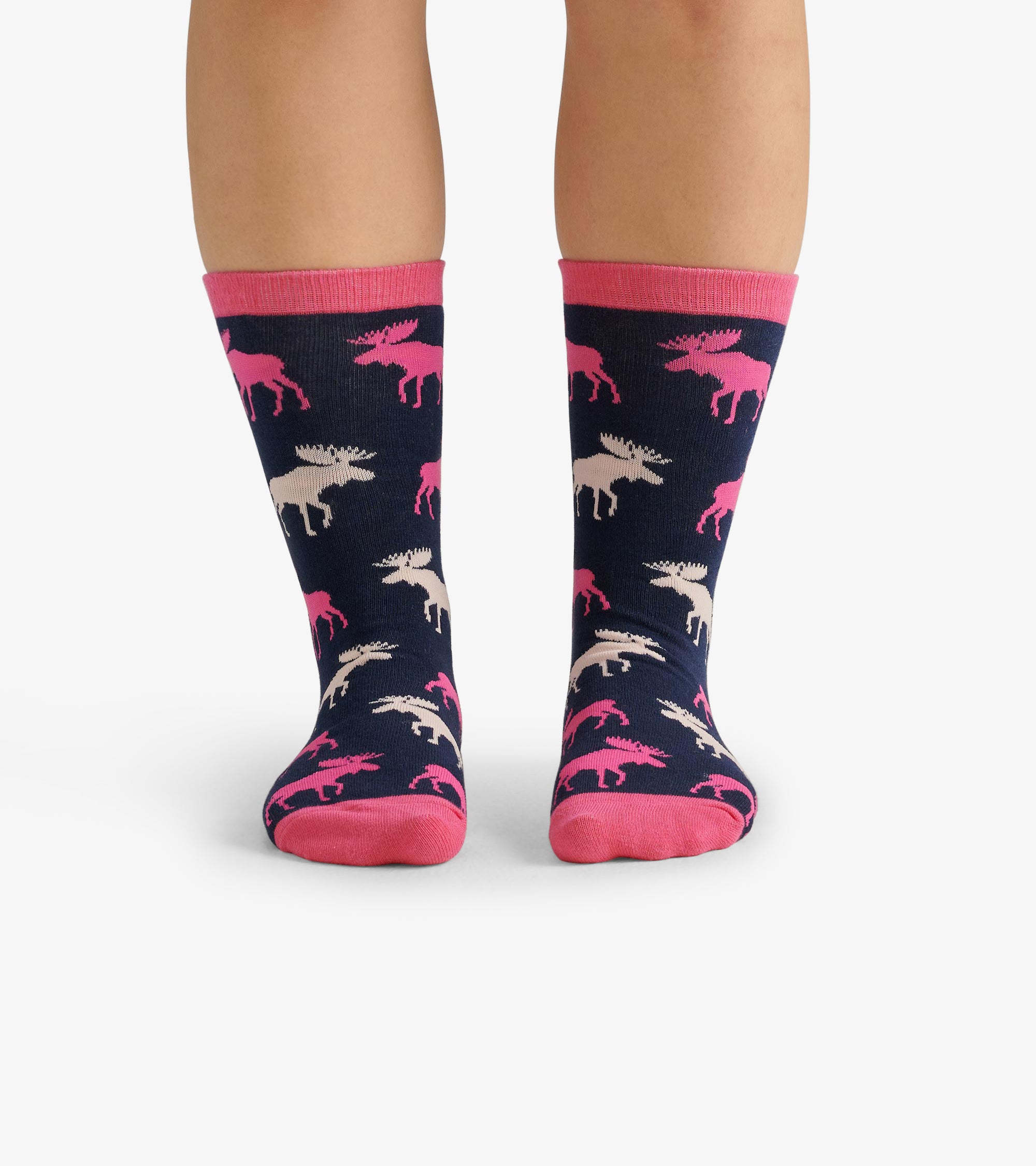 Raspberry Moose Women's Crew Socks