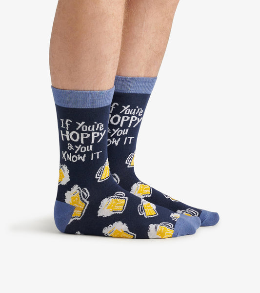 If You're Hoppy And You Know it Men's Crew Socks