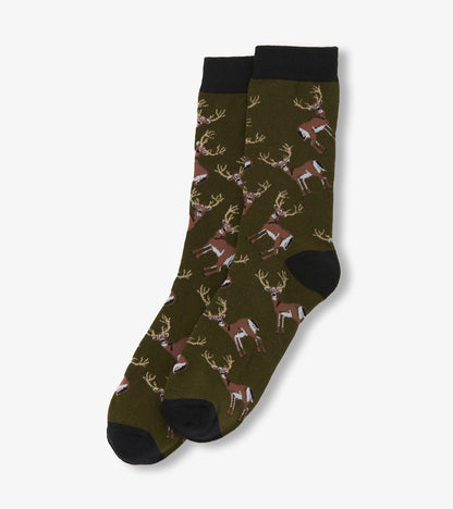 Lots Of Bucks Men's Crew Socks