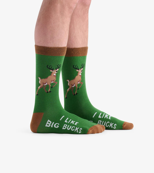Men's I Like Big Bucks Crew Socks