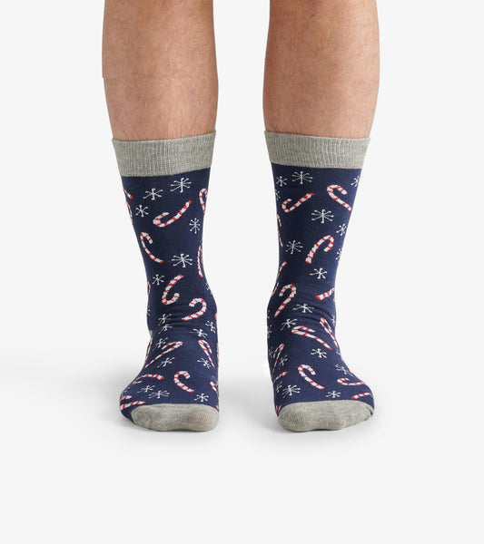 Men's Candy Canes Crew Socks