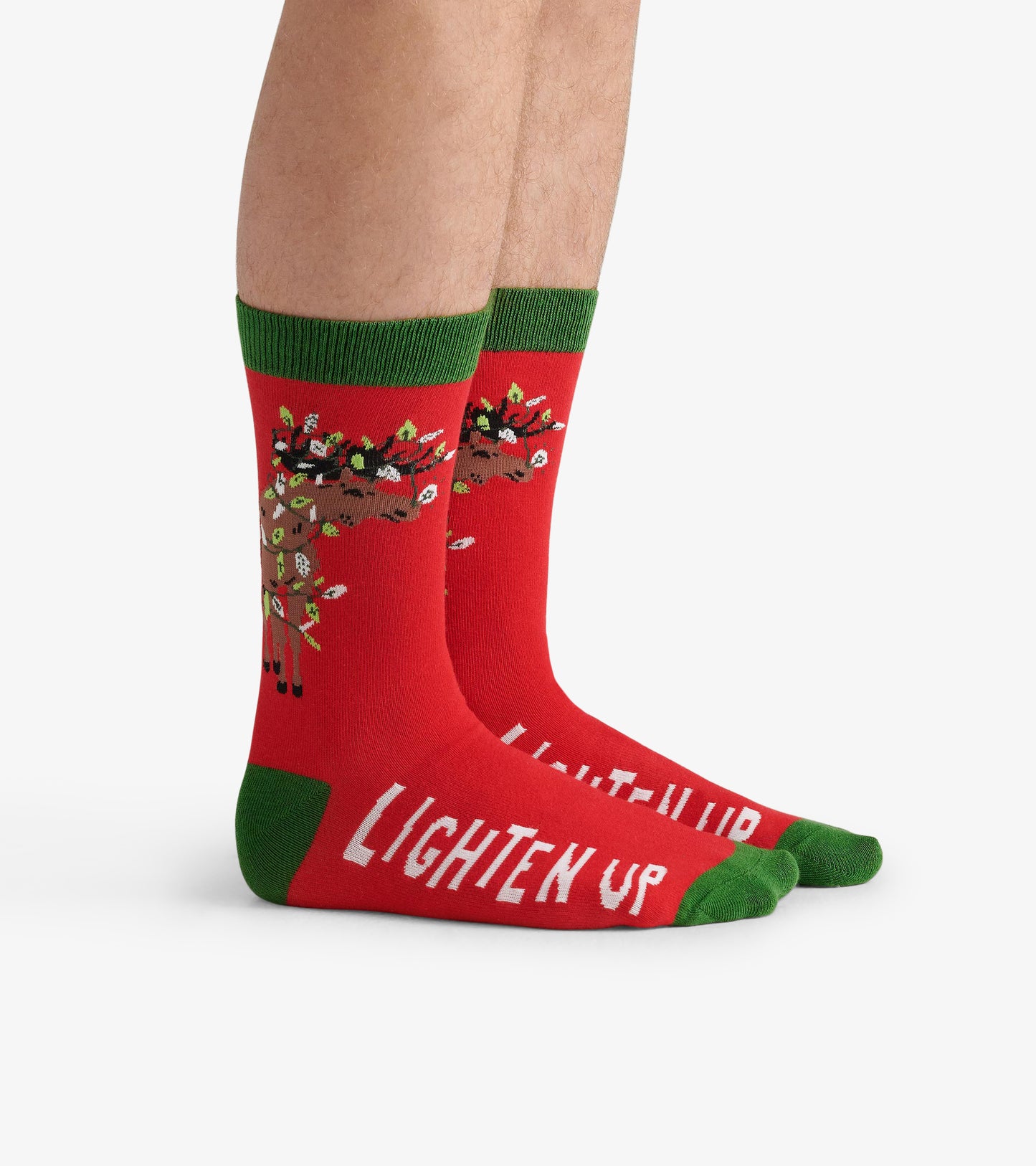 Men's Lighten Up Moose Crew Socks