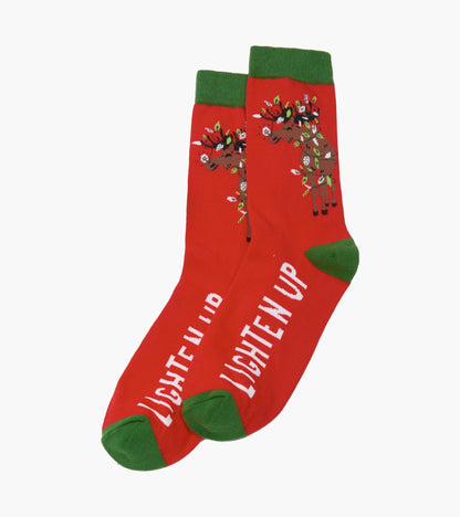 Men's Lighten Up Moose Crew Socks