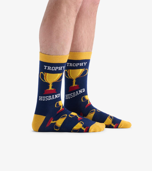 Men's Trophy Husband Crew Socks