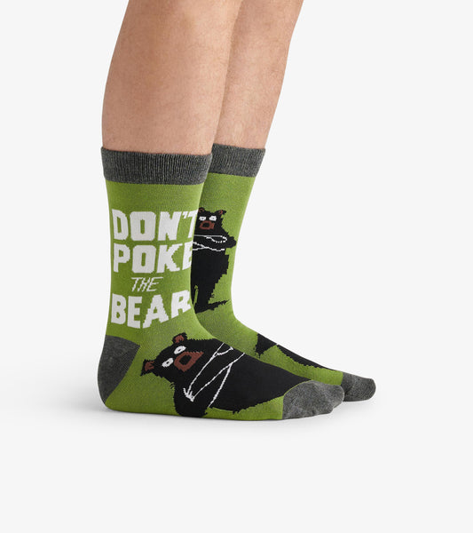 Don't Poke The Bear Men's Crew Socks