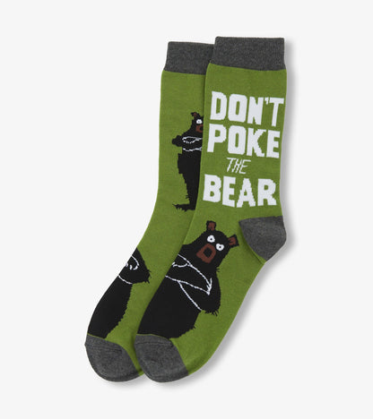 Don't Poke The Bear Men's Crew Socks