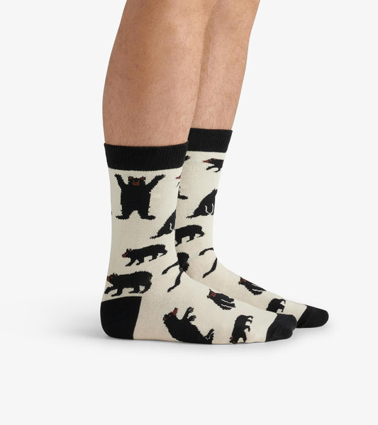 Black Bears Men's Crew Socks