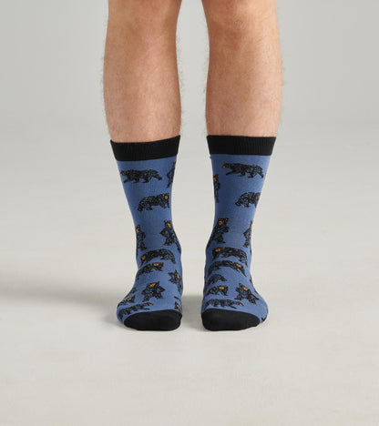 Wild Bears Men's Crew Socks