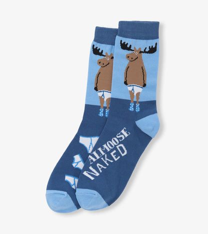 Almoose Naked Men's Crew Socks