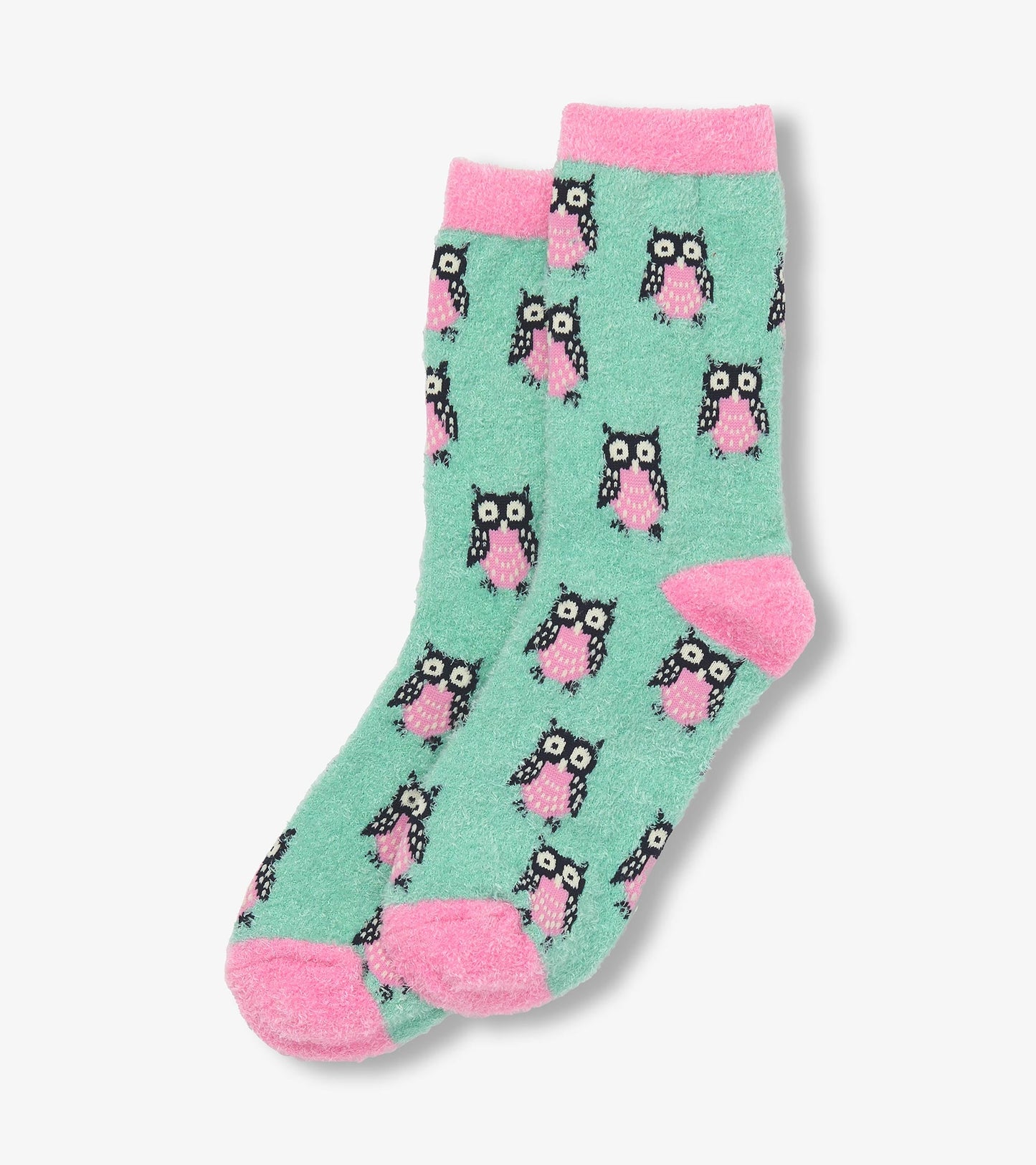 Women's Night Owl Fuzzy Socks