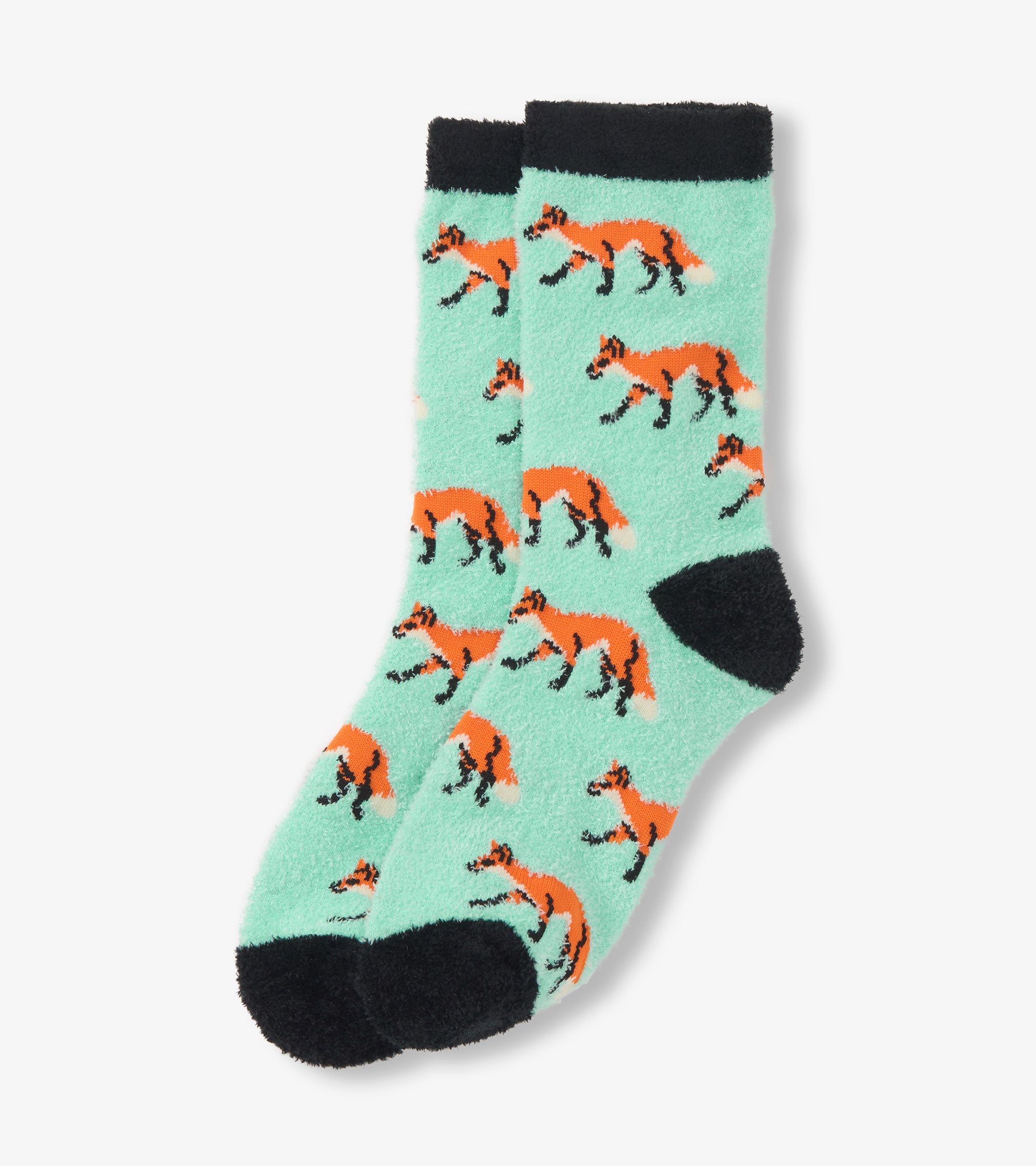 Adult Foxes Fuzzy Socks