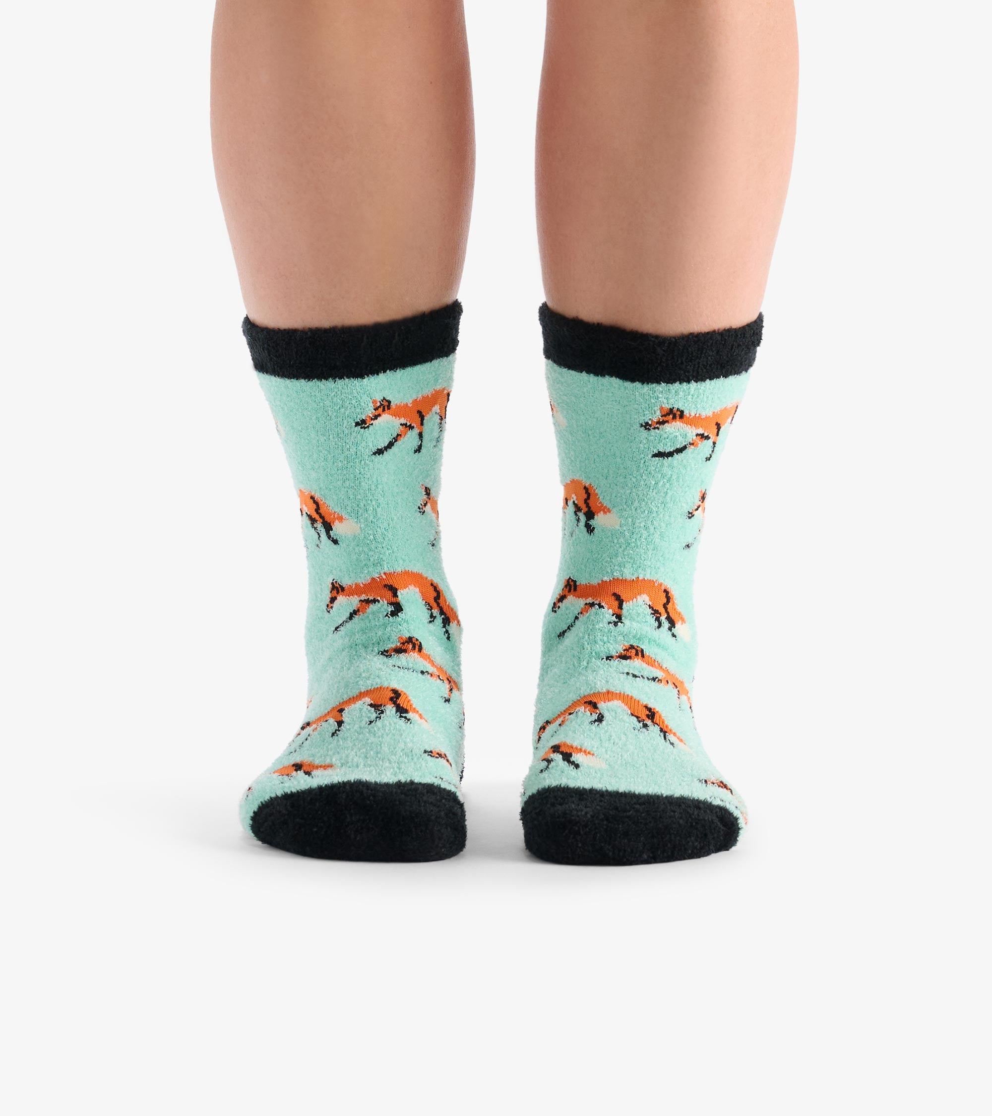 Adult Foxes Fuzzy Socks