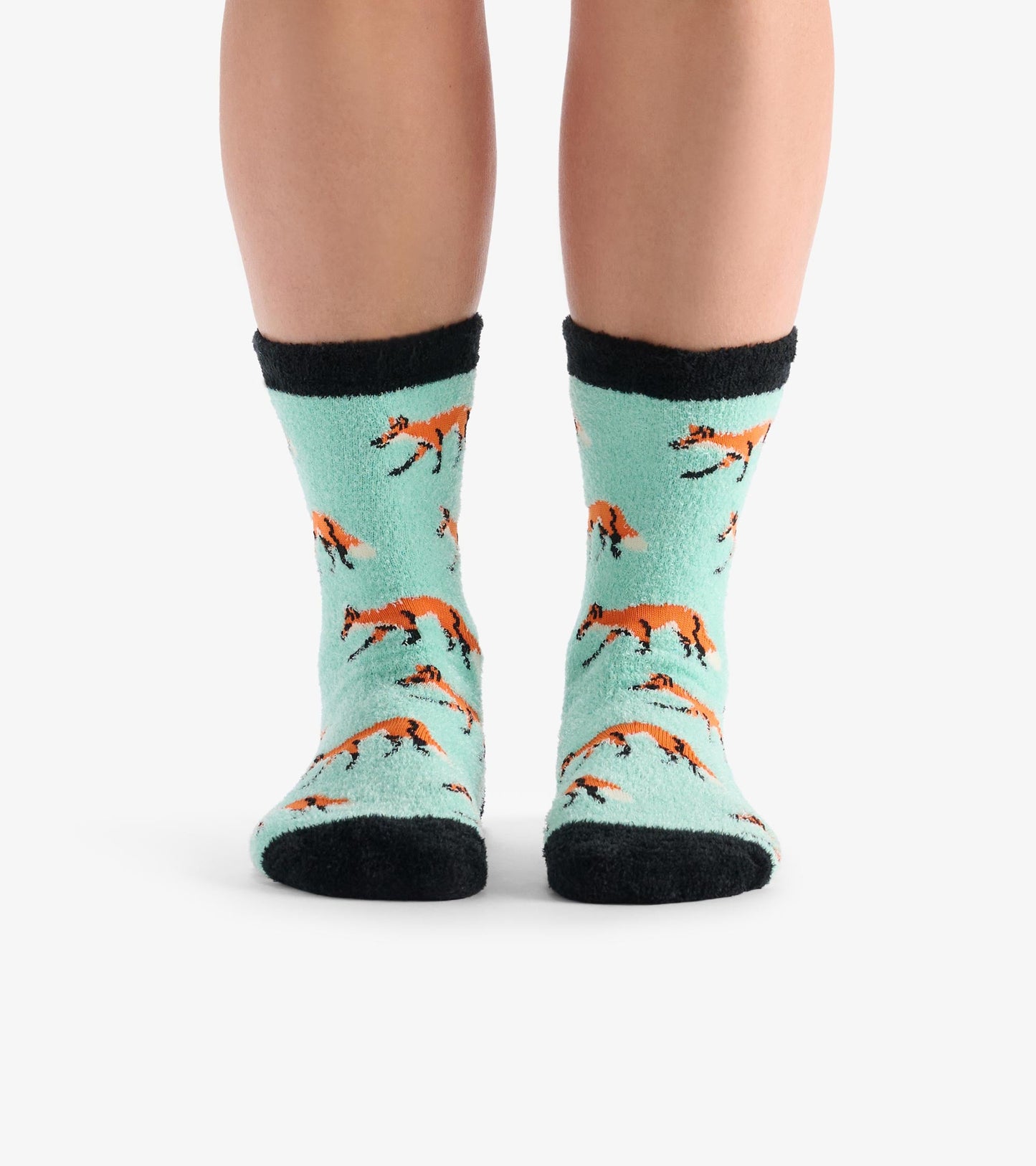 Adult Foxes Fuzzy Socks