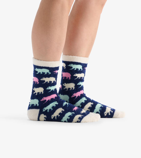 Women's Cottage Bears Fuzzy Socks