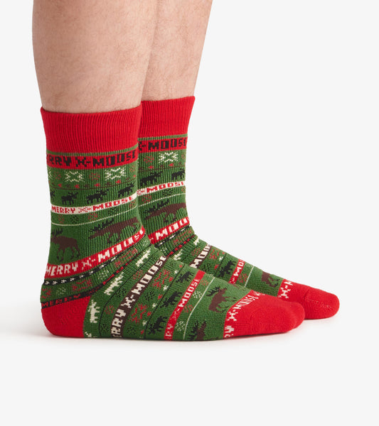 Men's Merry X-Moose Cozy Socks