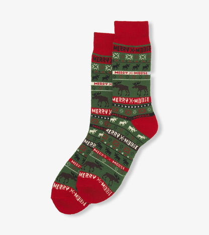 Men's Merry X-Moose Cozy Socks