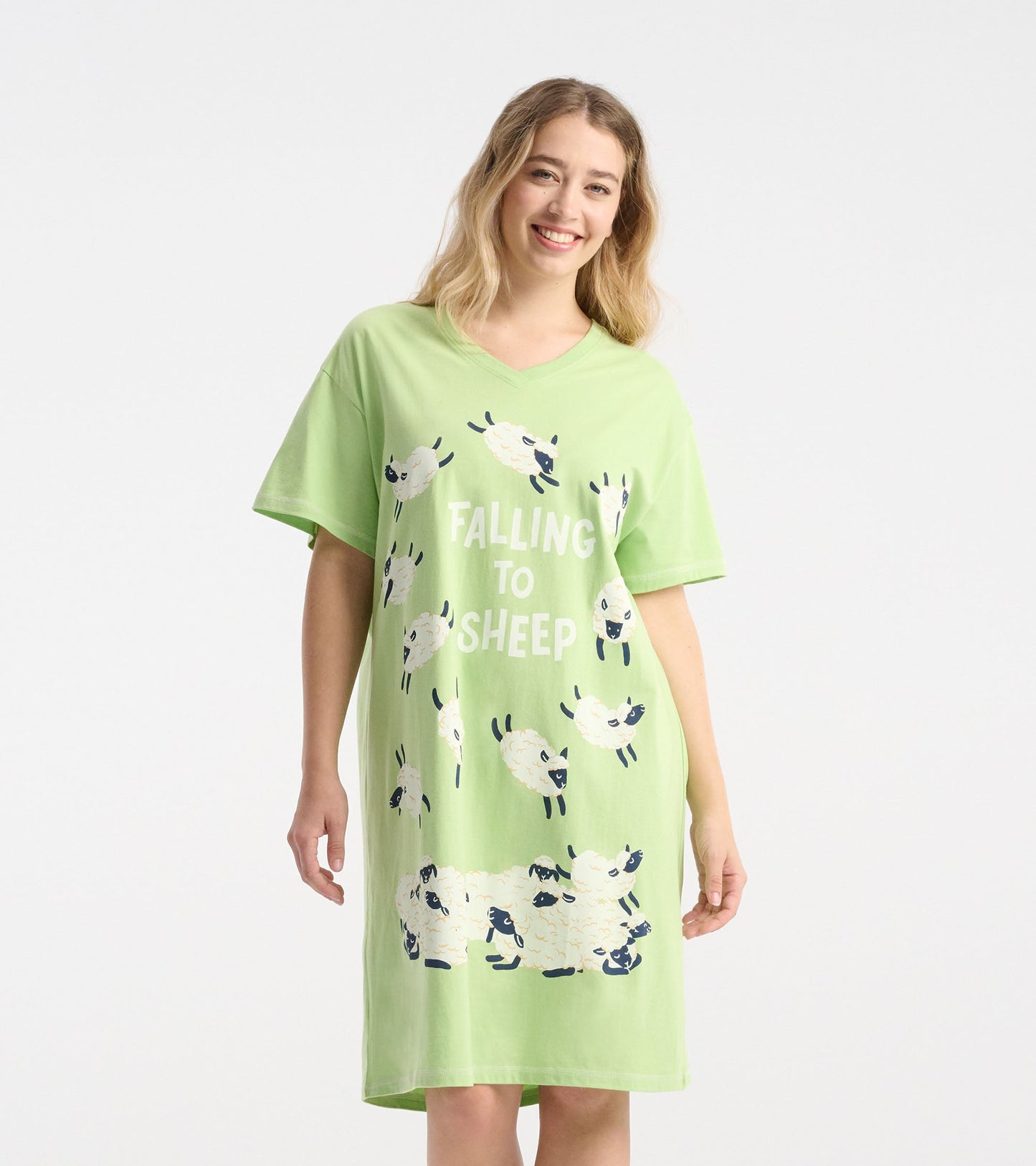 Women's Falling To Sheep Sleepshirt