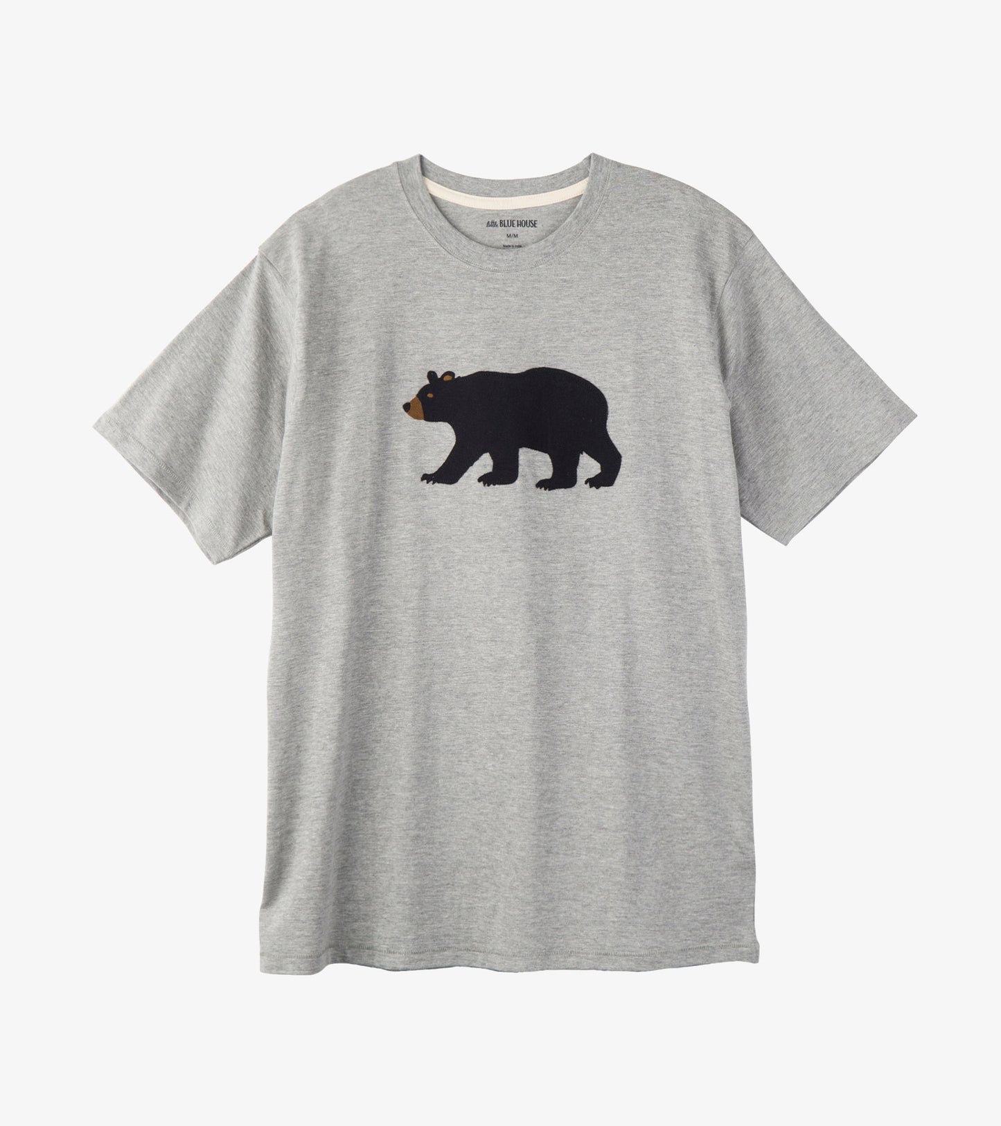 Black Bear on Grey Men's Tee