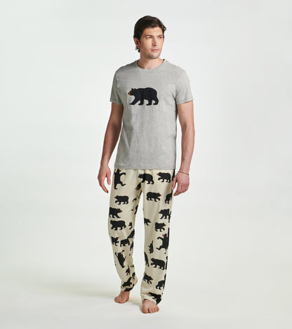 Black Bear on Grey Men's Tee