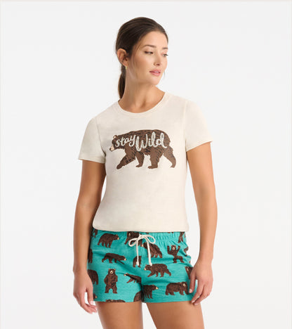 Women's Stay Wild Pajama T-Shirt