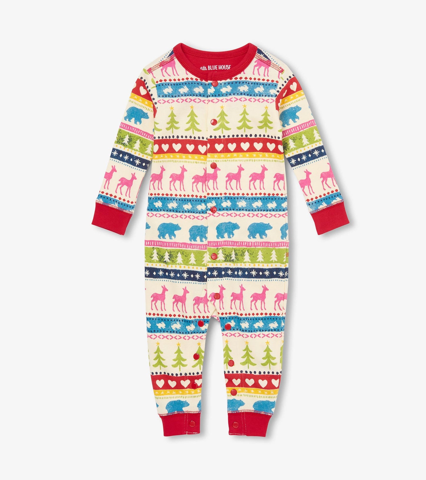 Baby Cream Fair Isle Union Suit