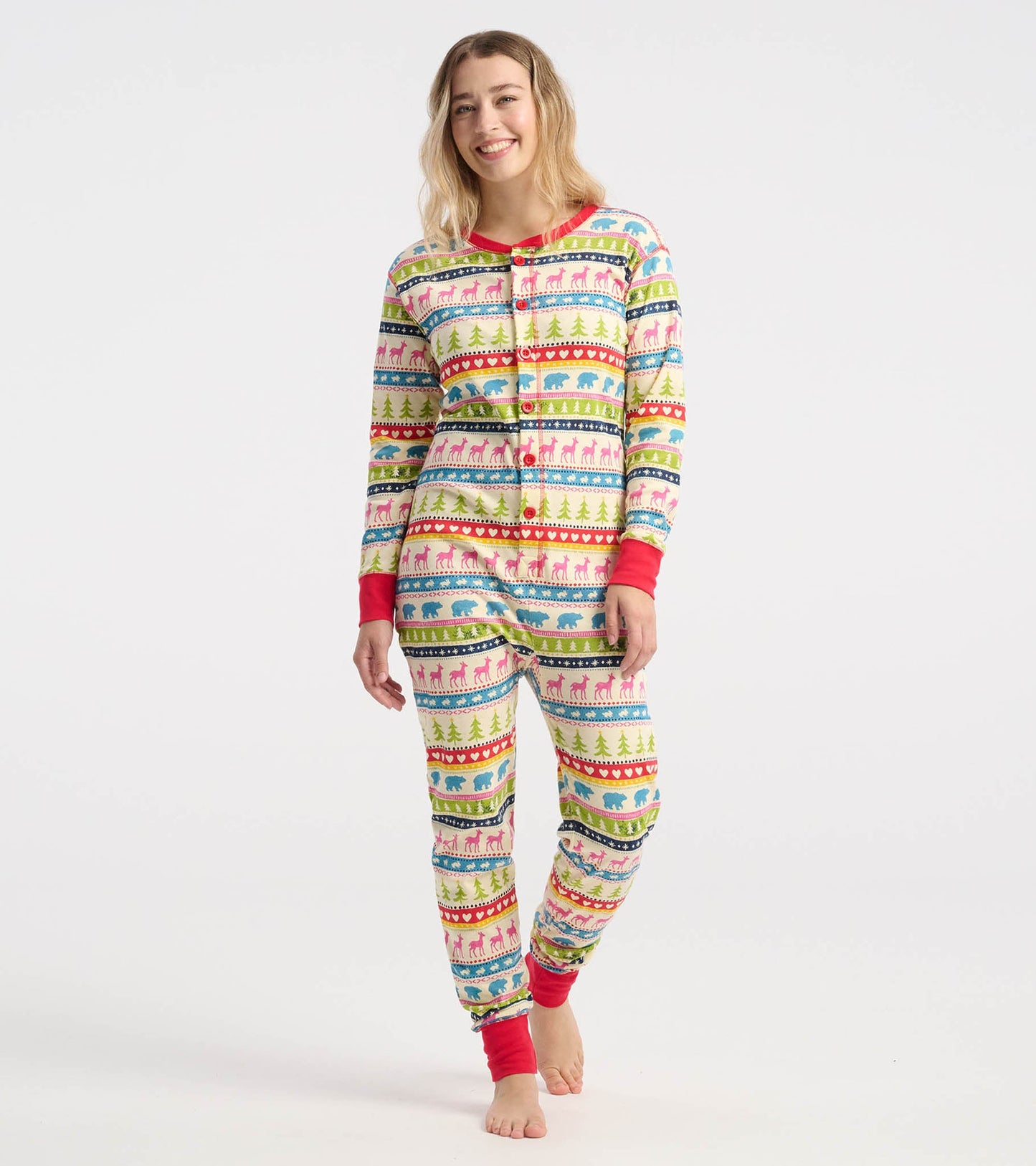 Adult Cream Fair Isle Onesie