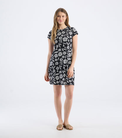Women's Fresh Flowers T-Shirt Dress