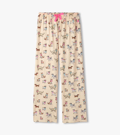 Capelton Road Women's Cute Pups Pajama Pants