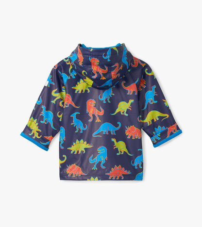 Boys Neon Dinos Raincoat