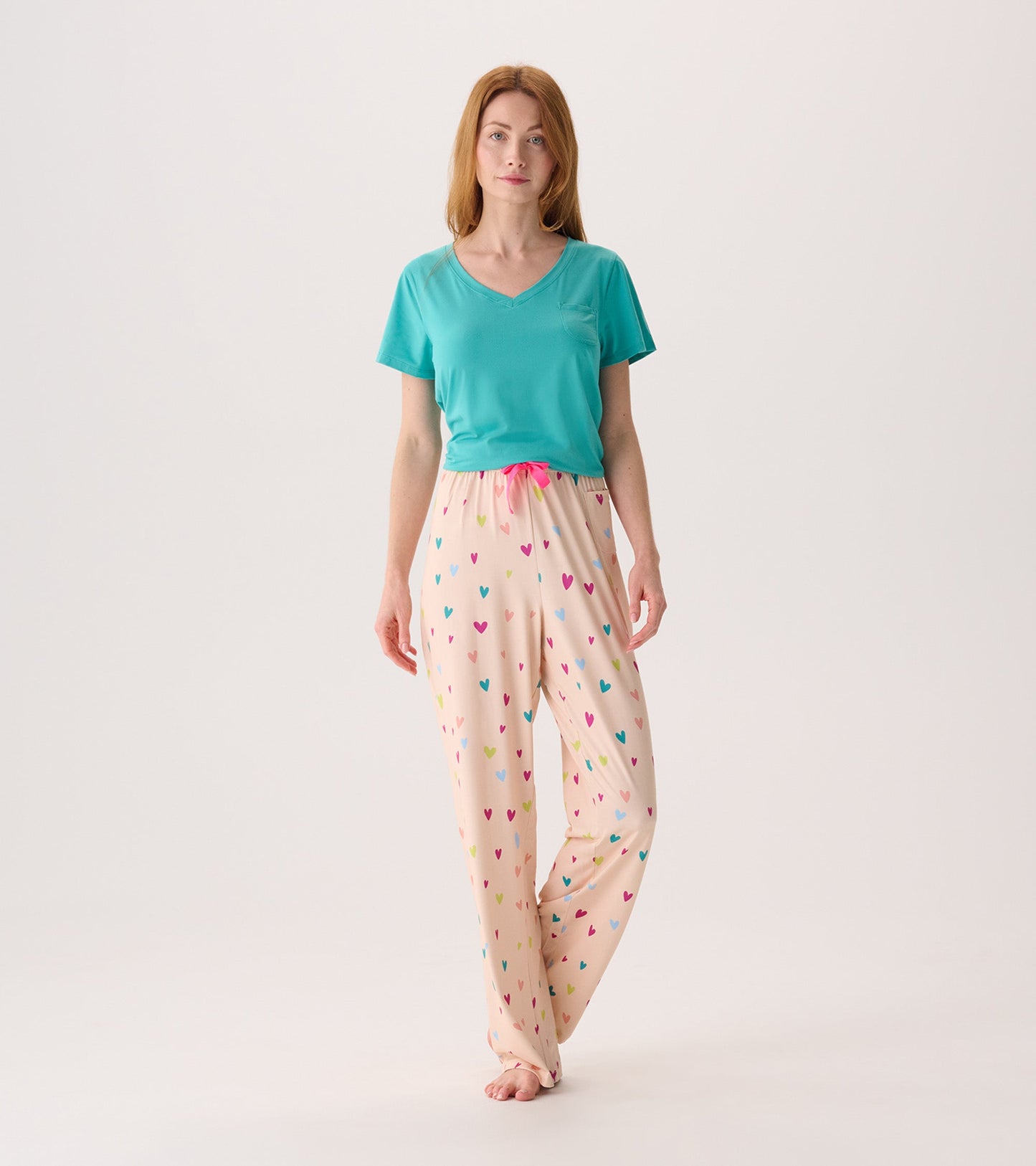 Capelton Road Women's Jelly Bean Hearts Pajama Pants