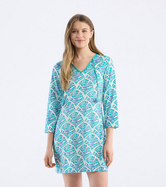 Women's Mosaic Waves Seaside Beach Dress