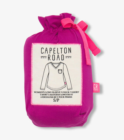 Capelton Road Women's Rose Violet Long Sleeve T-Shirt