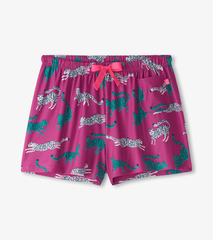 Women's Cheetah Pajama Shorts
