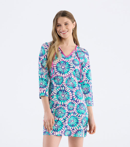 Women's Sundial Mandala Seaside Beach Dress