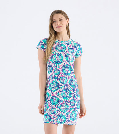 Women's Sundial Mandala T-Shirt Dress