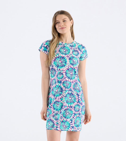 Women's Sundial Mandala T-Shirt Dress