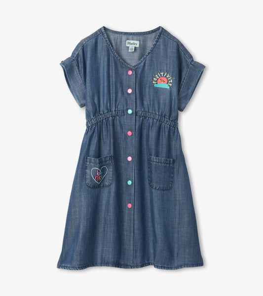 Positivity Tencel Button Down Dress