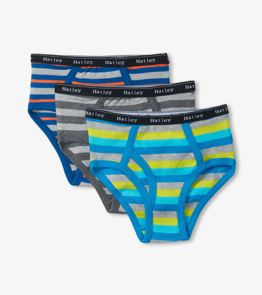 Boys Stripes 3 Pack Classic Briefs