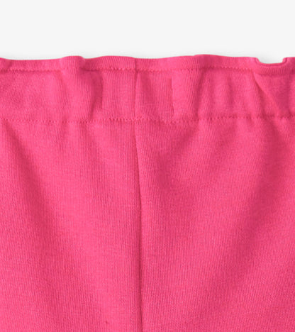 Girls Pink Paper Bag Shorts