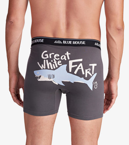 Great White Fart Men's Boxer Briefs