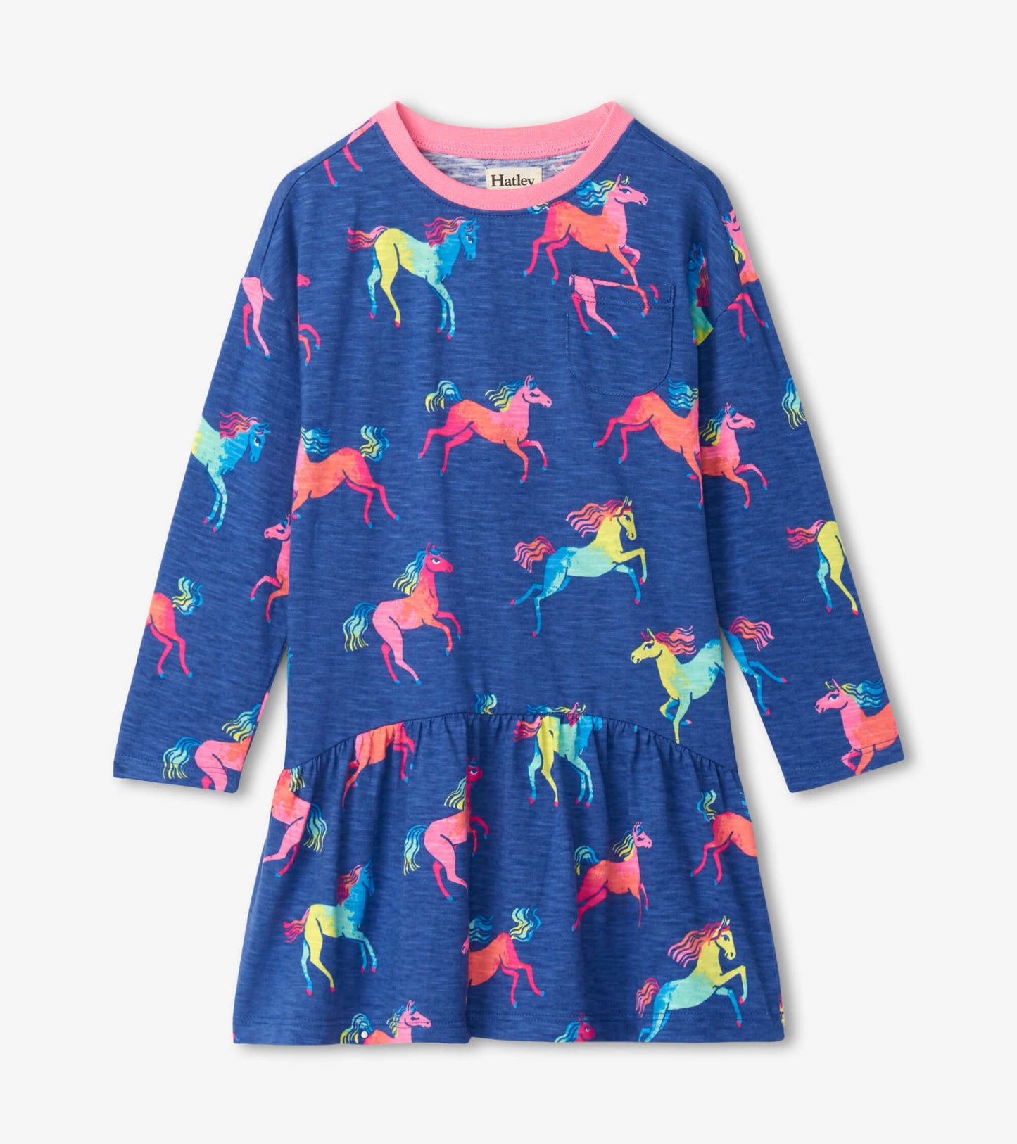 Mystical Horses Front Pocket Dress