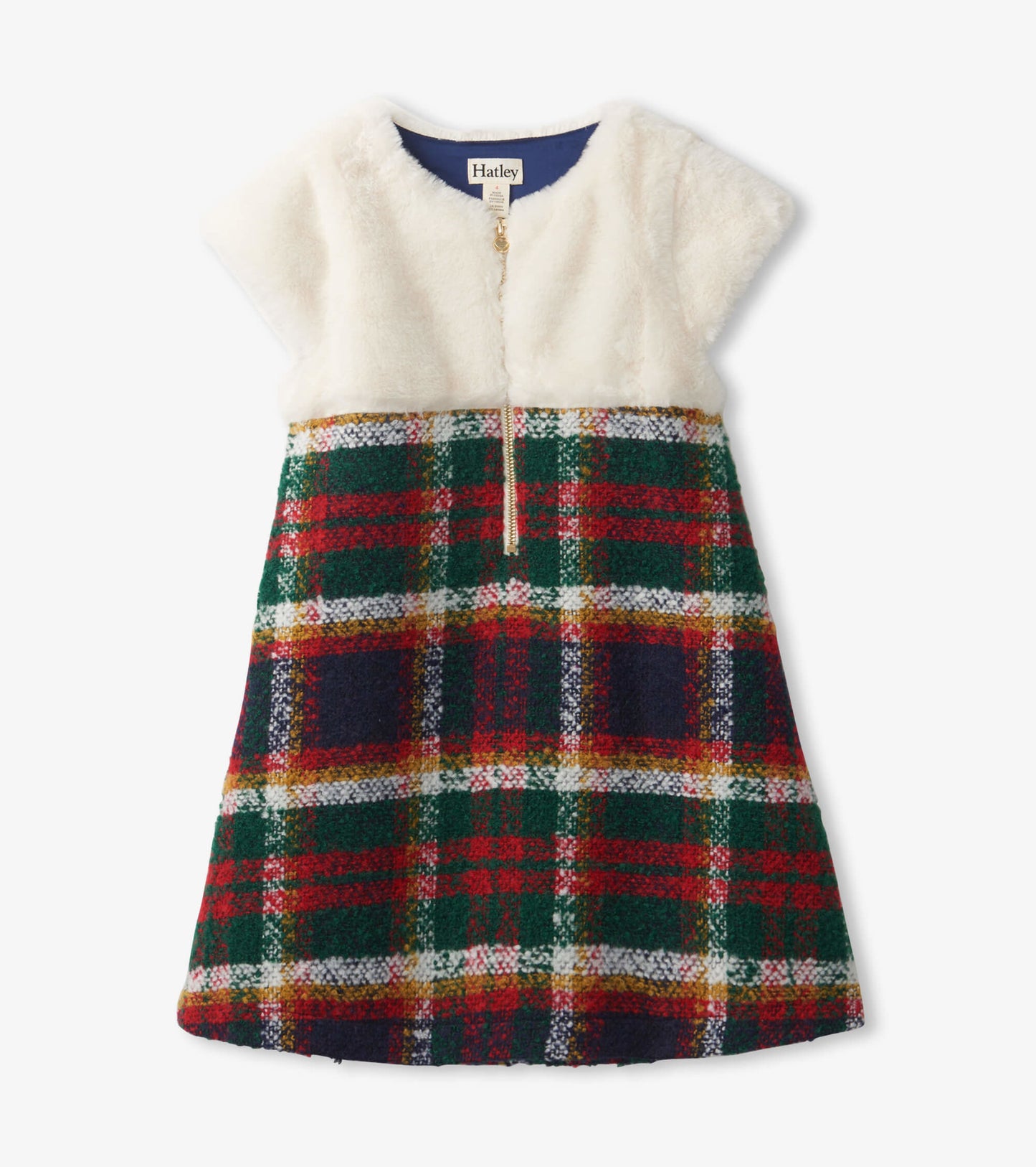 Girls Holiday Plaid Dress