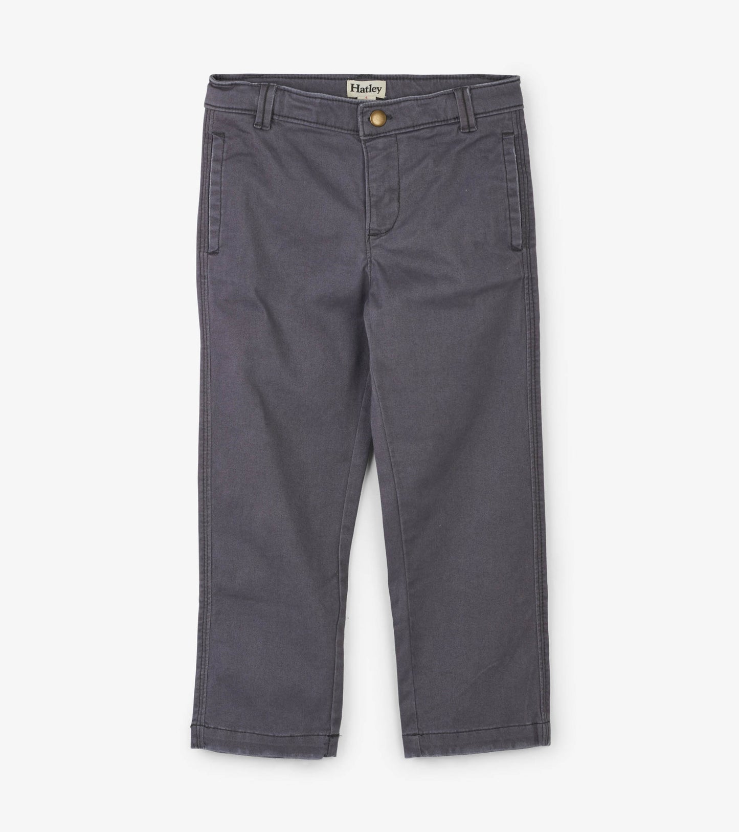 Boys Grey Twill Pants