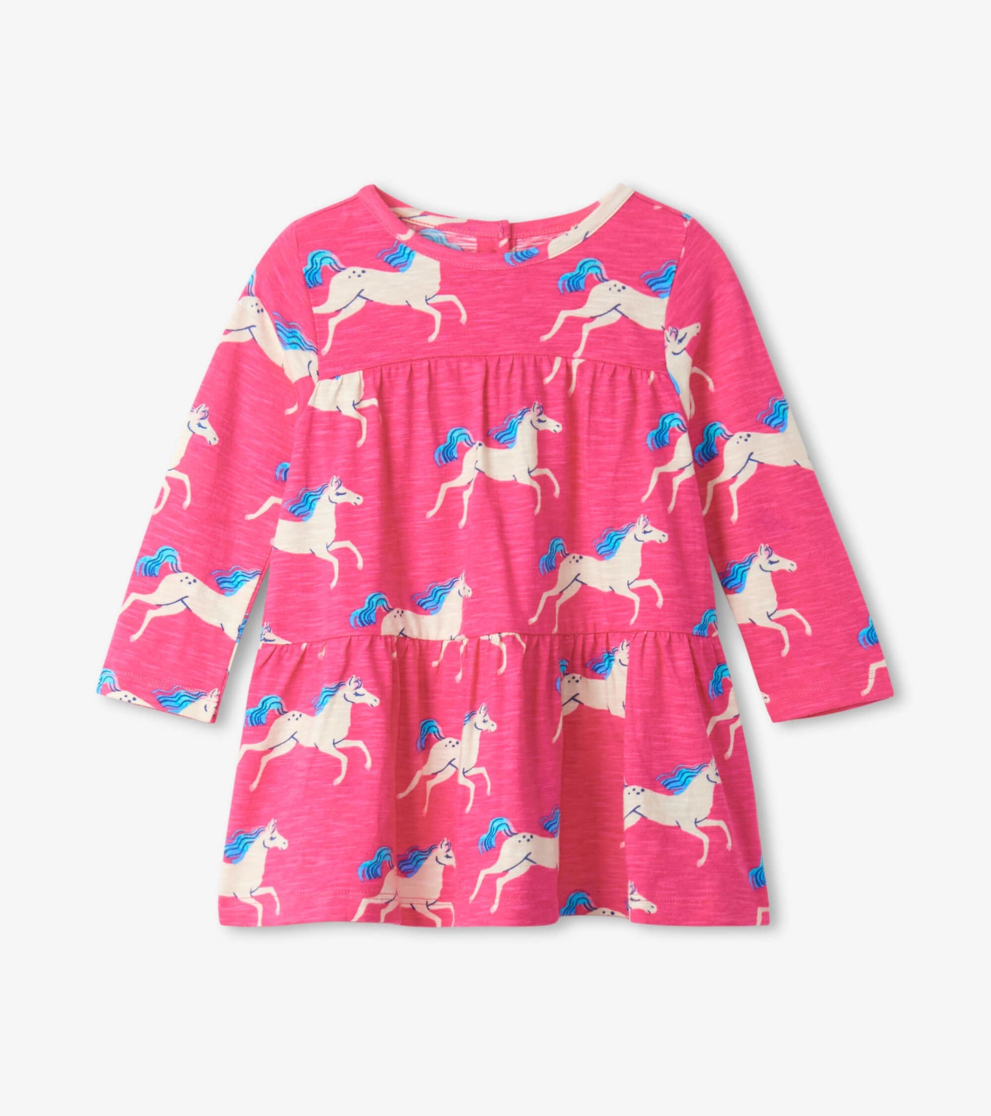 Galloping Unicorns Baby Tiered Dress