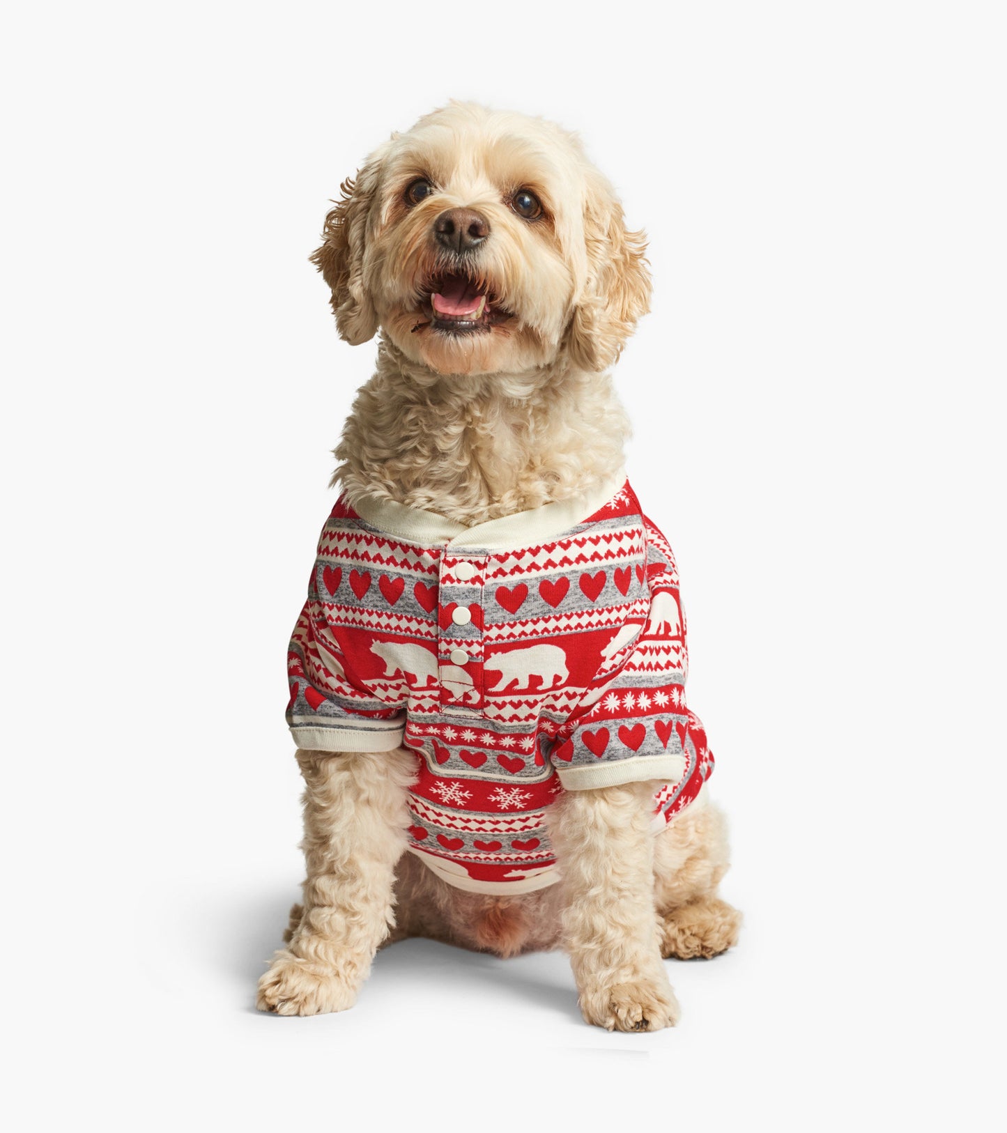 Fair Isle Bear Dog Pajama