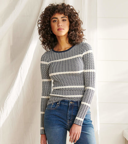 Zig Zag Sweater - Maritime