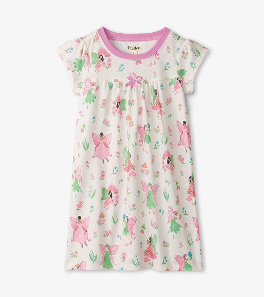 Girls Forest Fairies Short Sleeve Nightgown