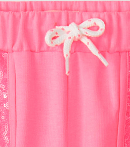 Girls Pink Neon Track Pants