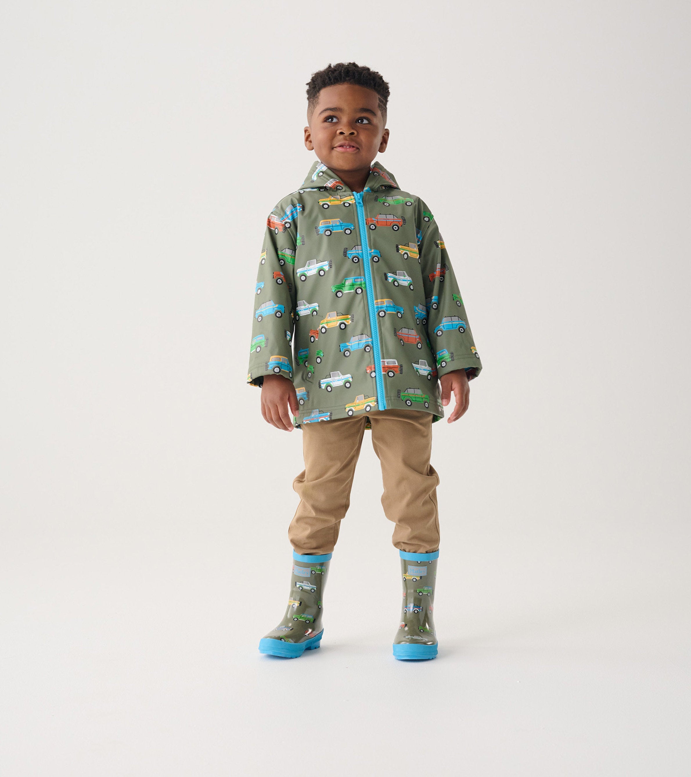 Boys Off-Roading Zip-Up Raincoat