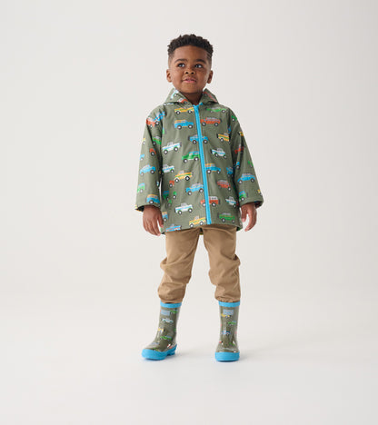 Boys Off-Roading Zip-Up Rain Jacket